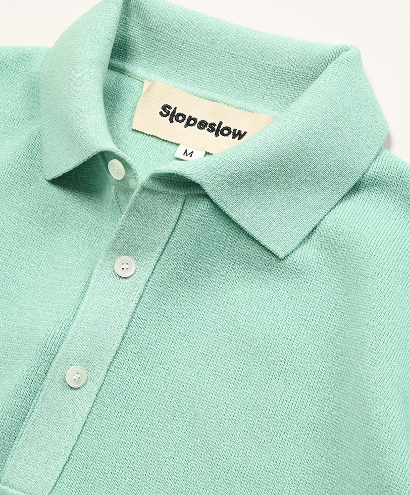 Long Sleeve Polo Sweater Mint/ミント M(MEN)