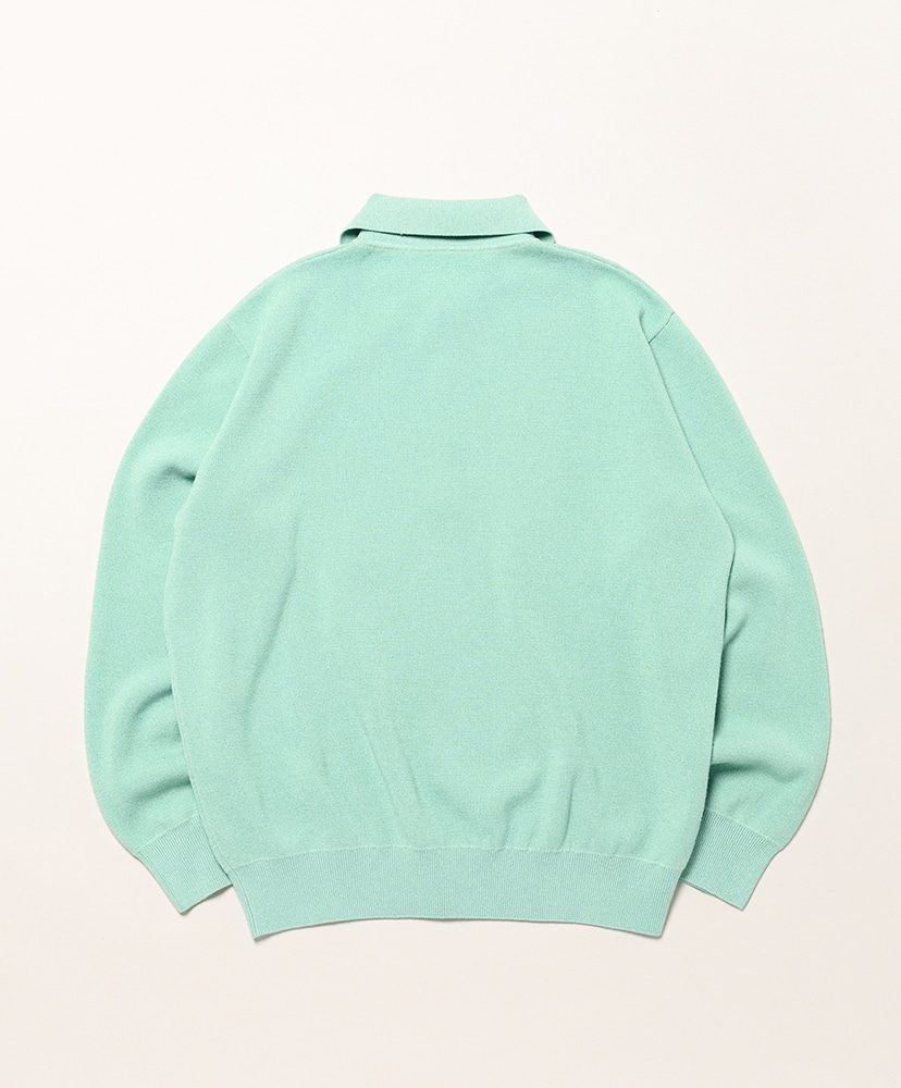 Long Sleeve Polo Sweater Mint/ミント M(MEN)