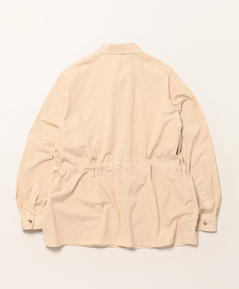 Garment Dye Safari Jacket - Shirting Cotton Poplin Beige/ベージュ 46(MEN)
