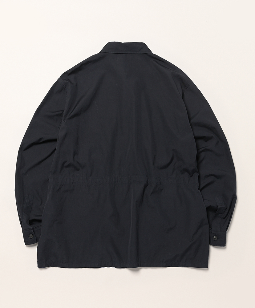 Garment Dye Safari Jacket - Shirting Cotton Poplin Navy/ネイビー 46(MEN)