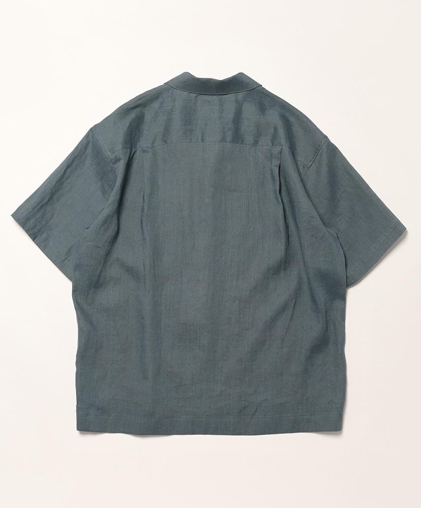 Blazer Shirts SS - Hemp Poplin Slate Green/スレートグリーン 44(MEN)