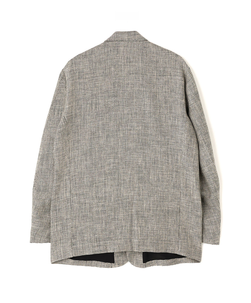 5B Loose Tailored Jacket‐Heather Linen/Nylon*Wool crepe‐ グレイッシュベージュ M(MEN)