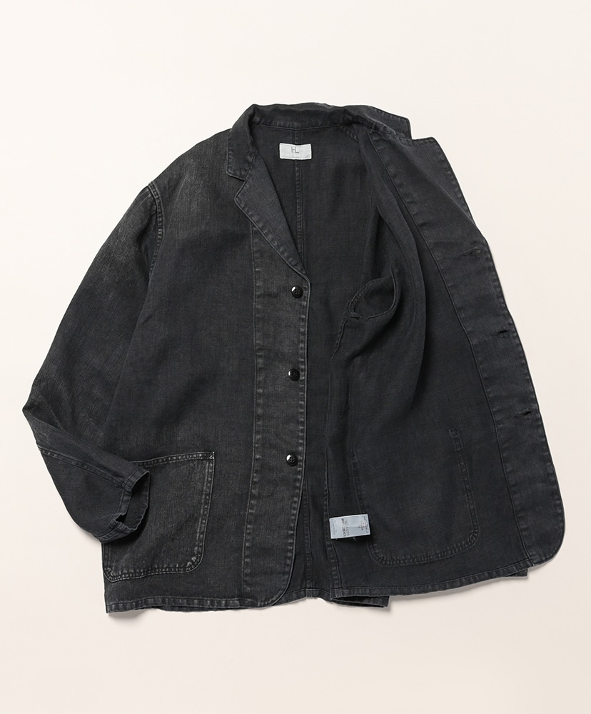 HBT Linen Workjacket Black/ブラック 2(MEN)