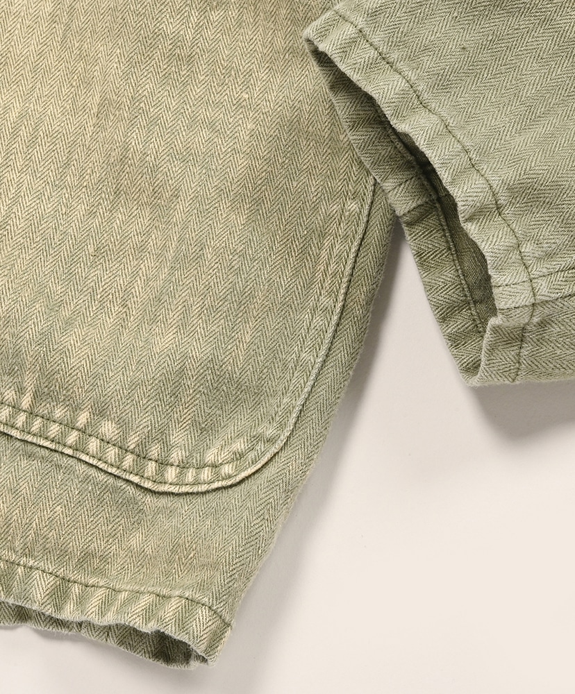 HBT Linen Workjacket Olive drab/オリーブドラブ 2(MEN)