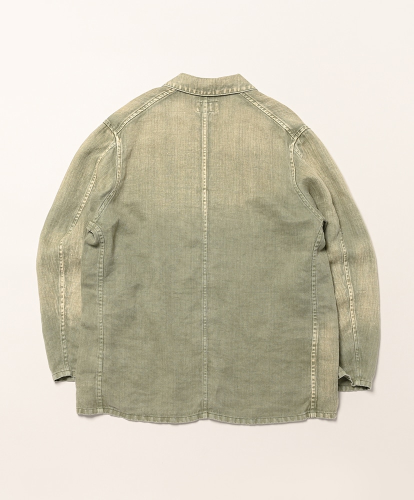 HBT Linen Workjacket Olive drab/オリーブドラブ 2(MEN)