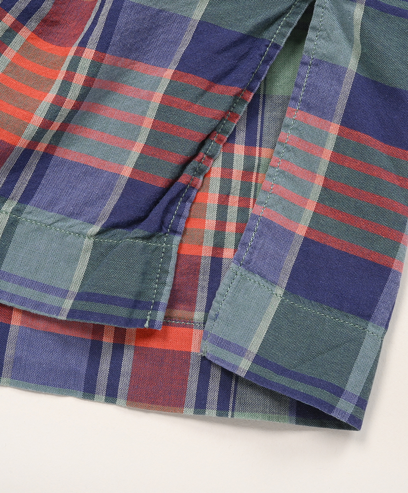 Lawncheck Opencollar Shirts Blue Check/ブルーチェック 1(MEN)