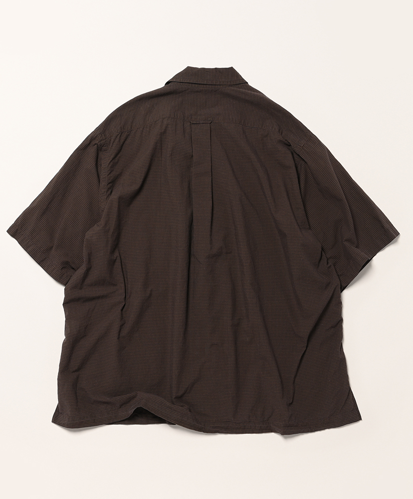 Lawncheck Opencollar Shirts Brown/ブラウン 1(MEN)