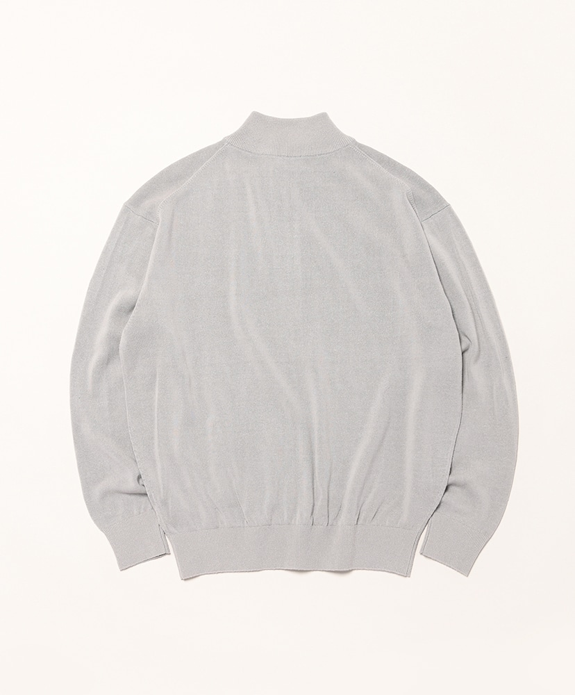 Silk Zipup Sweater Gray/グレー 1(MEN)