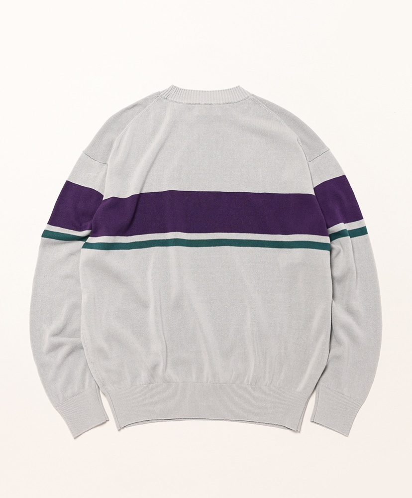 Silk Border Deadstock Sweater Gray Border/グレーボーダー 1(MEN)