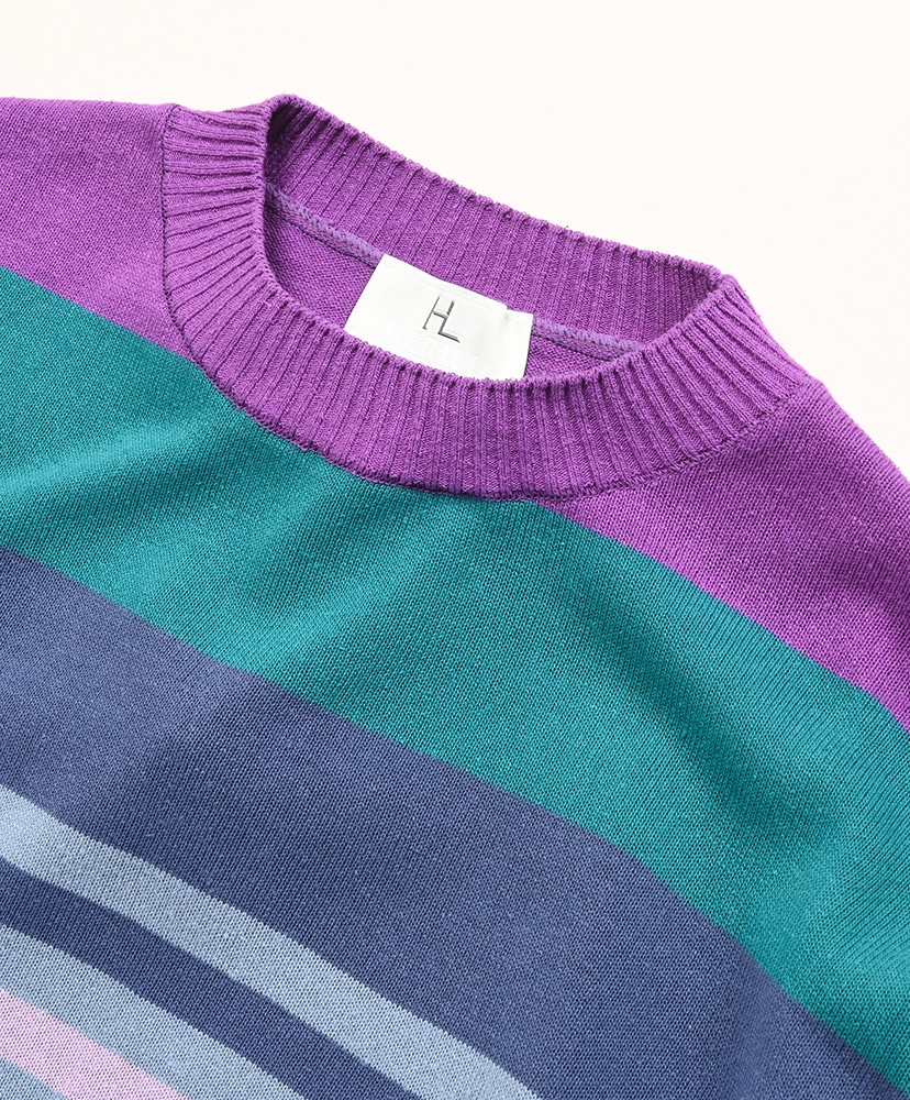 Silk Border Deadstock Sweater Purple Border/パープルボーダー 0(WOMEN)