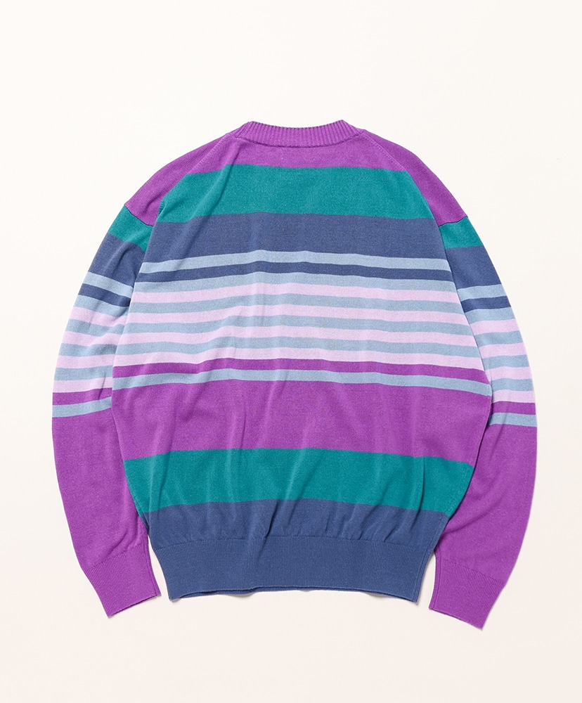 Silk Border Deadstock Sweater Purple Border/パープルボーダー 0(WOMEN)
