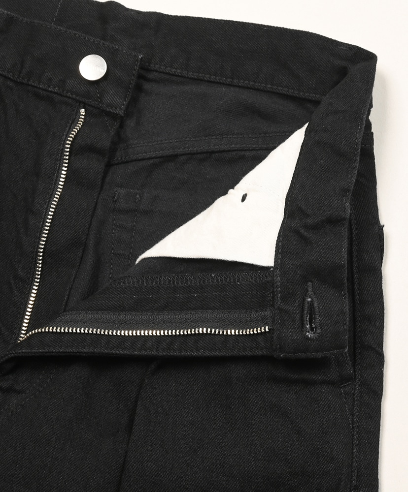 Selvage Denim Two Tuck Wide Pants Black Washed/ブラックウォッシュド 0(WOMEN)