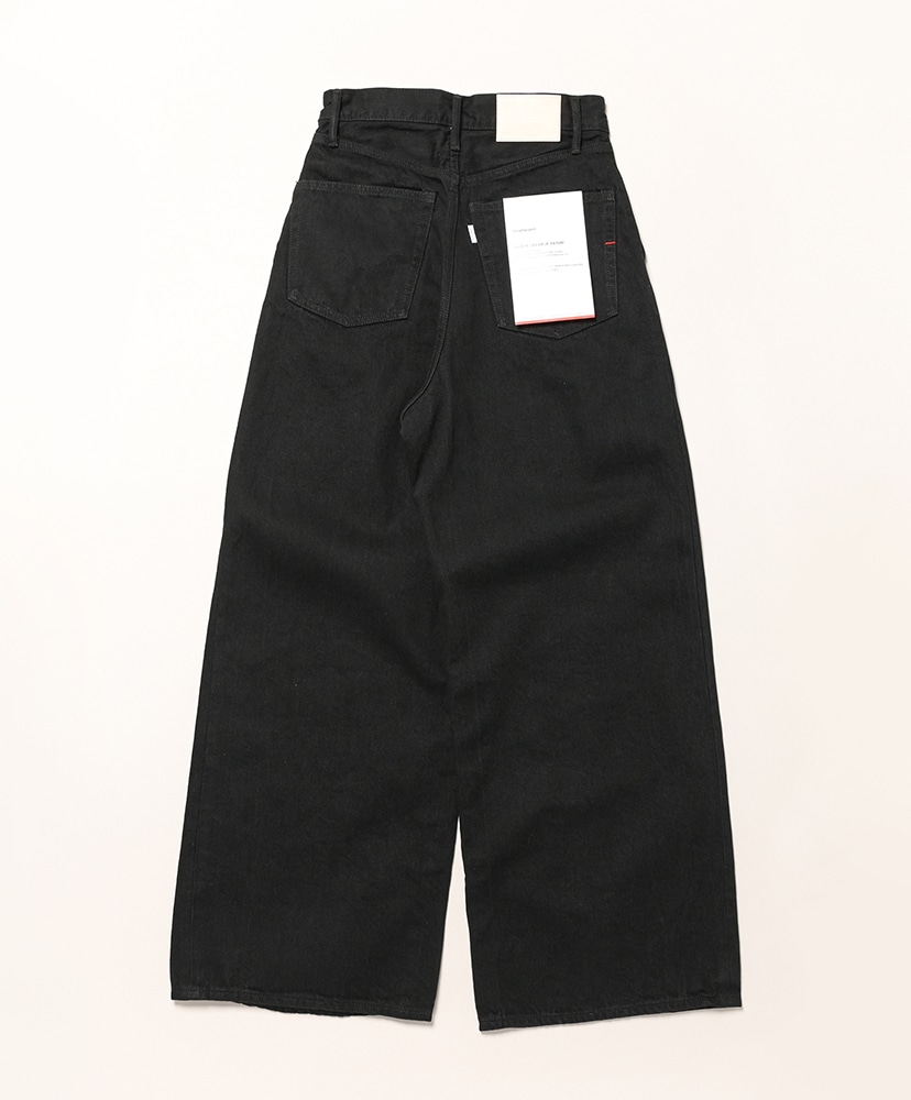 Selvage Denim Two Tuck Wide Pants Black Washed/ブラックウォッシュド 0(WOMEN)