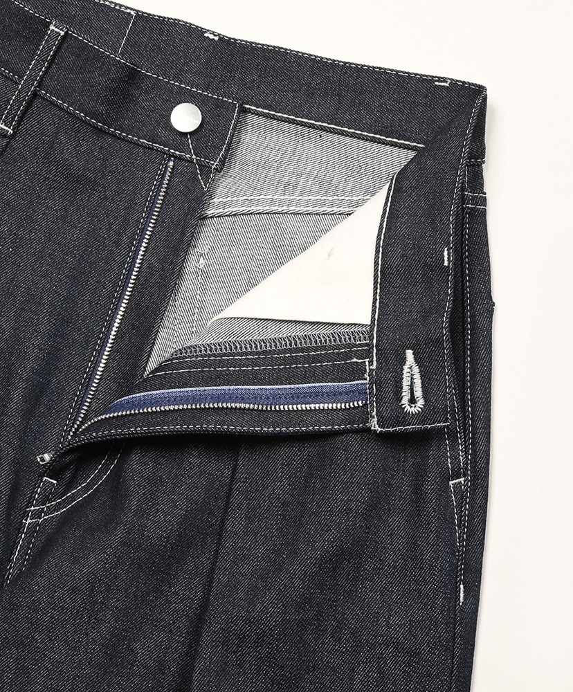 Selvage Denim Two Tuck Wide Pants Indigo Rigid/インディゴリジッド 0(WOMEN)