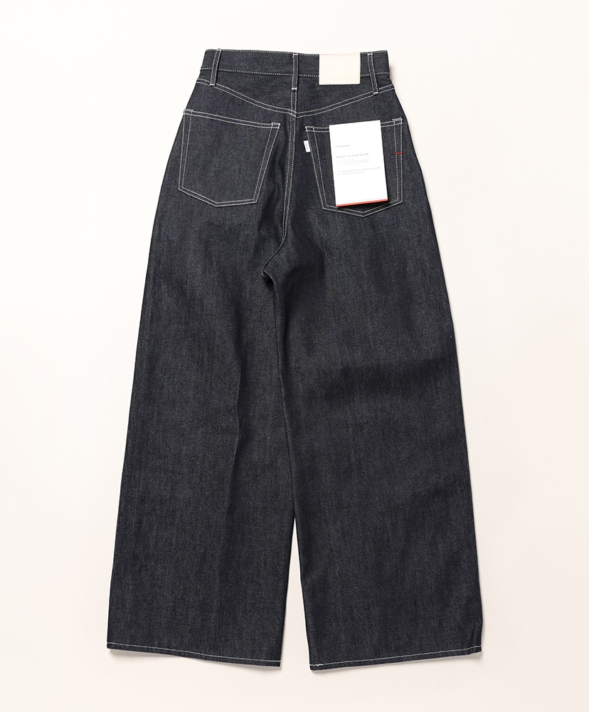 Selvage Denim Two Tuck Wide Pants Indigo Rigid/インディゴリジッド 0(WOMEN)