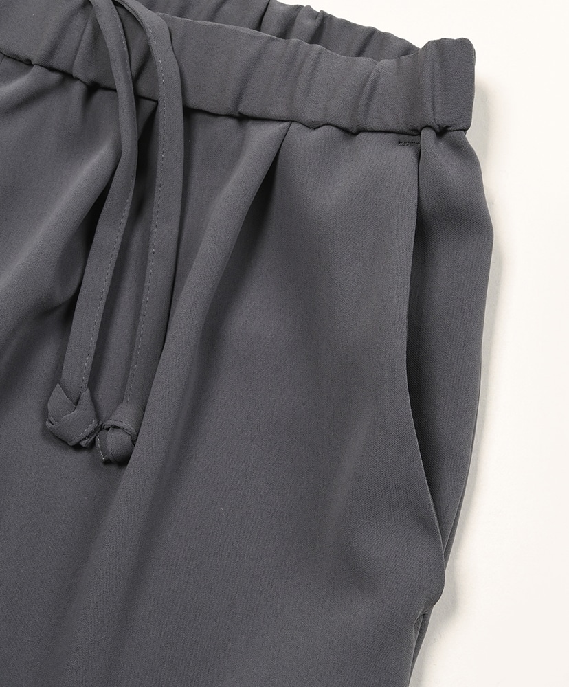 Satin Easy Wide Pants C.Gray/グレー 0(WOMEN)