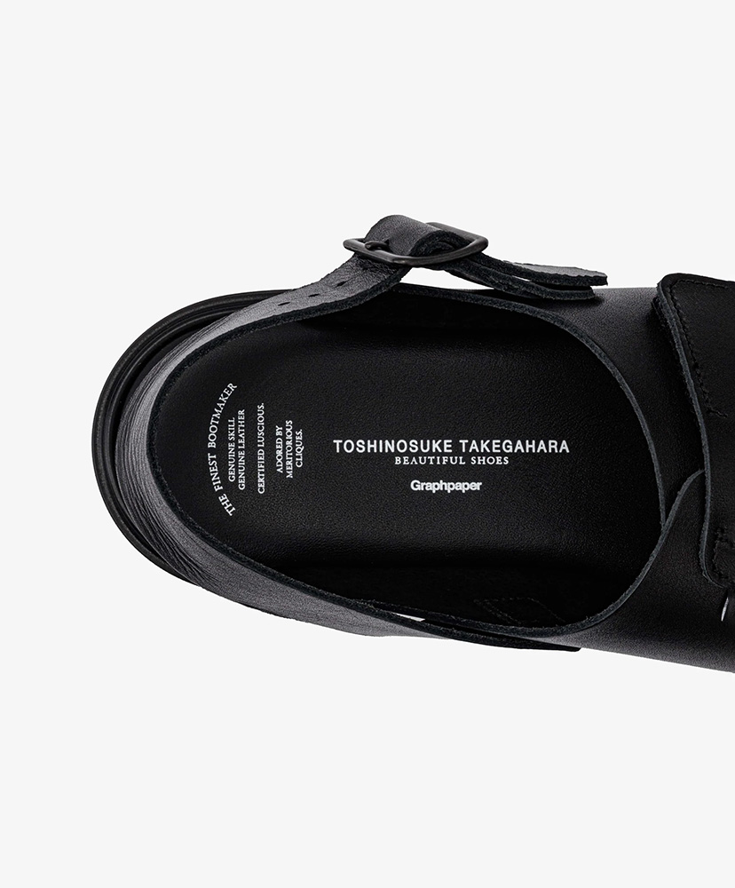 BEAUTIFUL SHOES for Graphpaper VELCRO SANDALS Black/ブラック 23cm