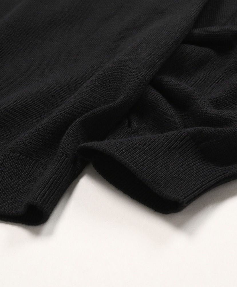 Suvin High Gauge Knit Oversized L/S Shirt Black/ブラック 1(MEN)