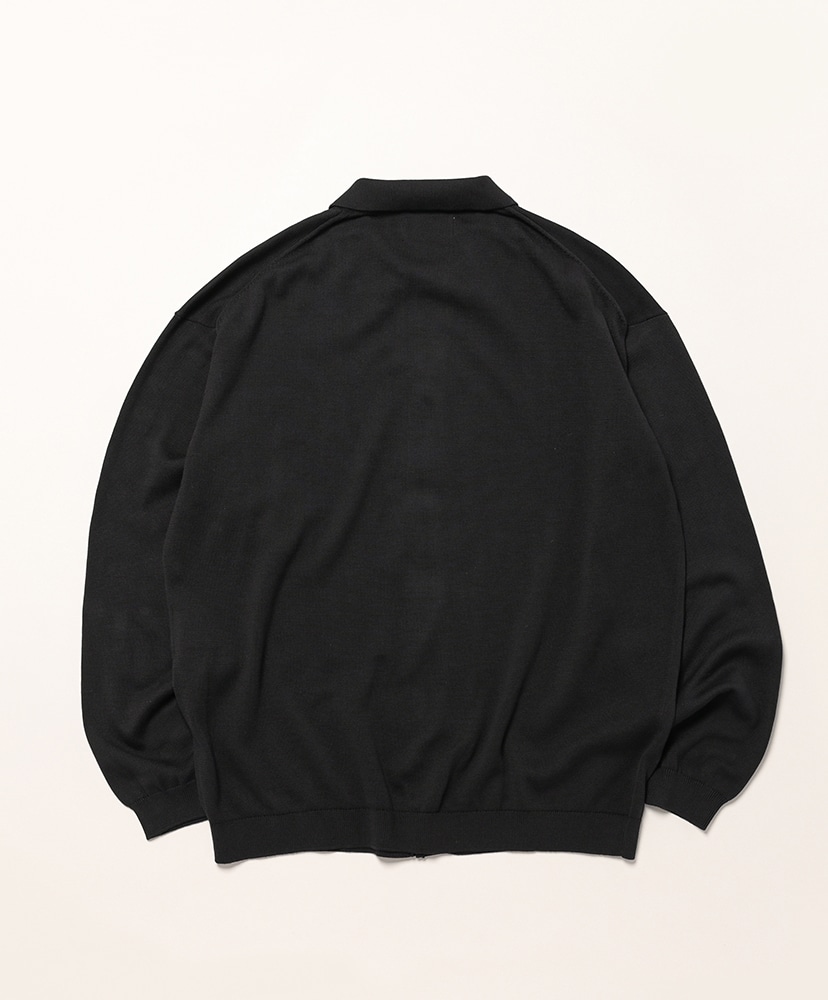 Suvin High Gauge Knit Oversized L/S Shirt Black/ブラック 1(MEN)