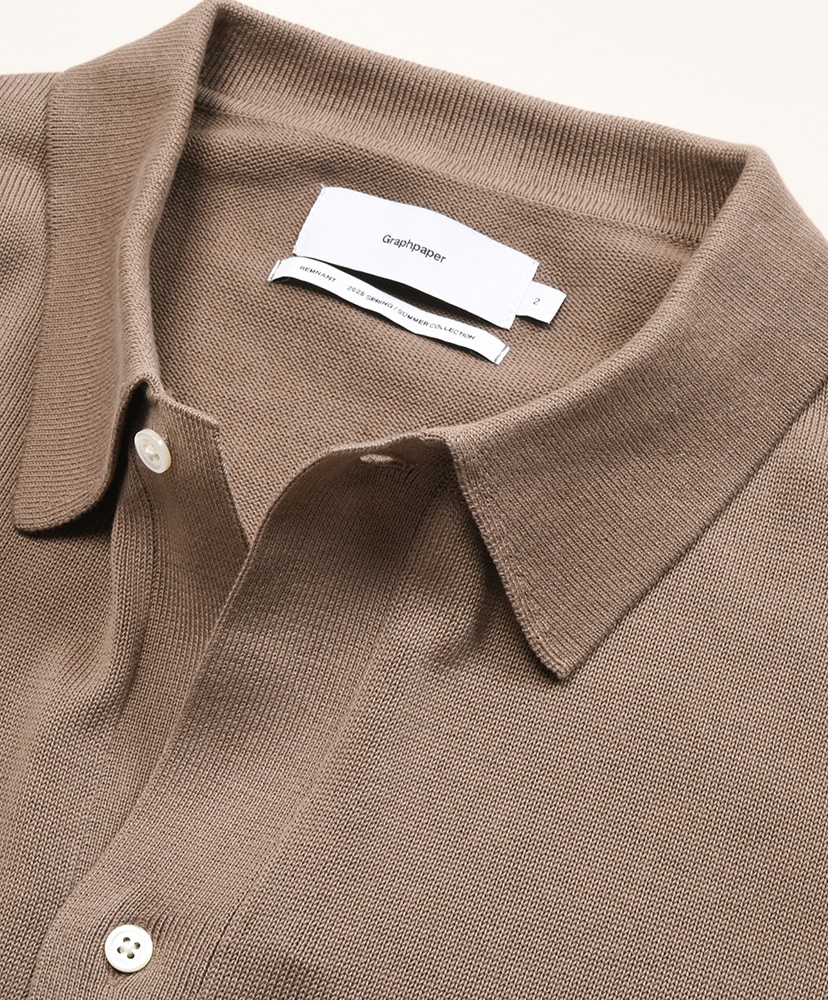 Suvin High Gauge Knit Oversized L/S Shirt Taupe/トープ 1(MEN)