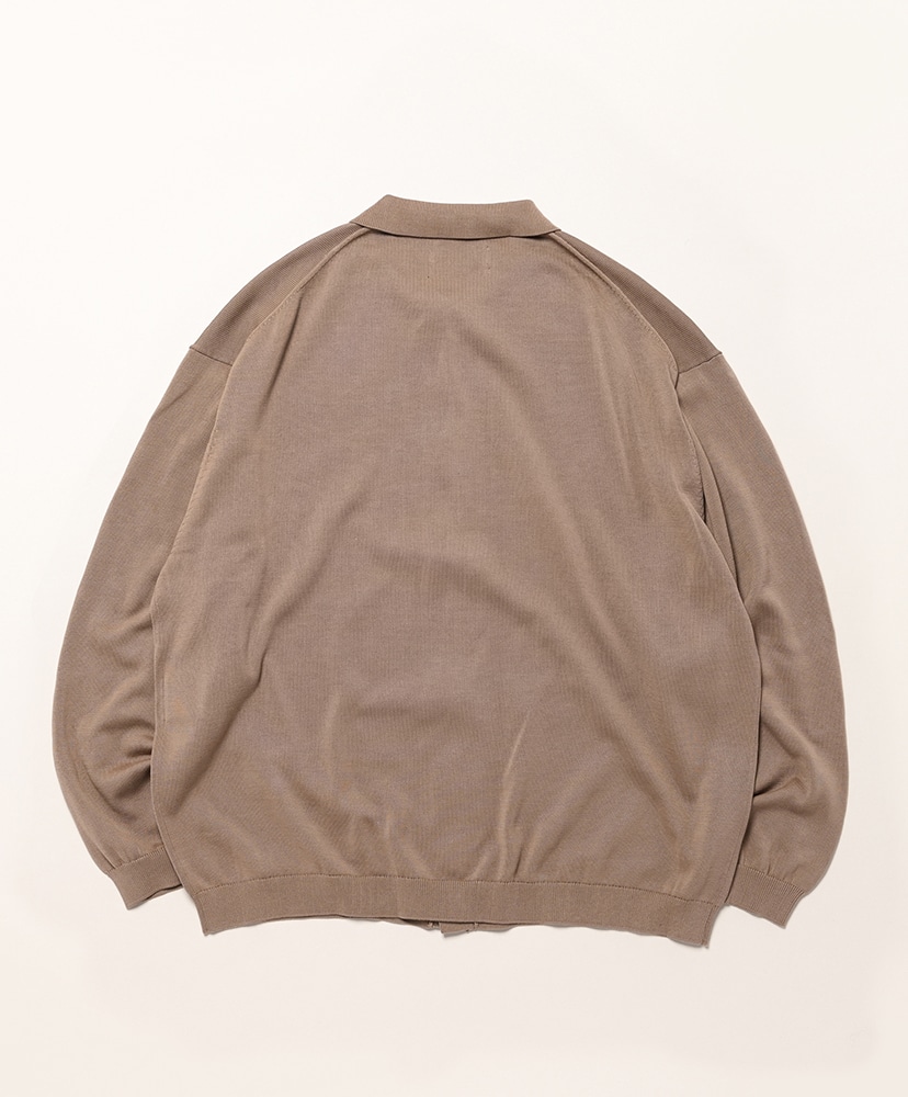 Suvin High Gauge Knit Oversized L/S Shirt Taupe/トープ 1(MEN)