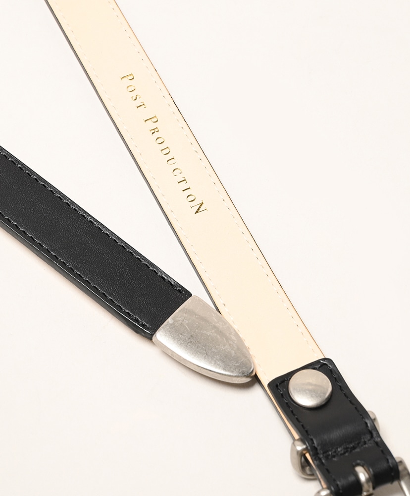 Western-Belt Vachetta Black/ブラック FREE