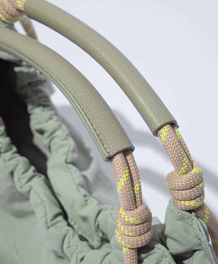 Paper Nylon Handle Bag Mint Green/ミントグリーン F