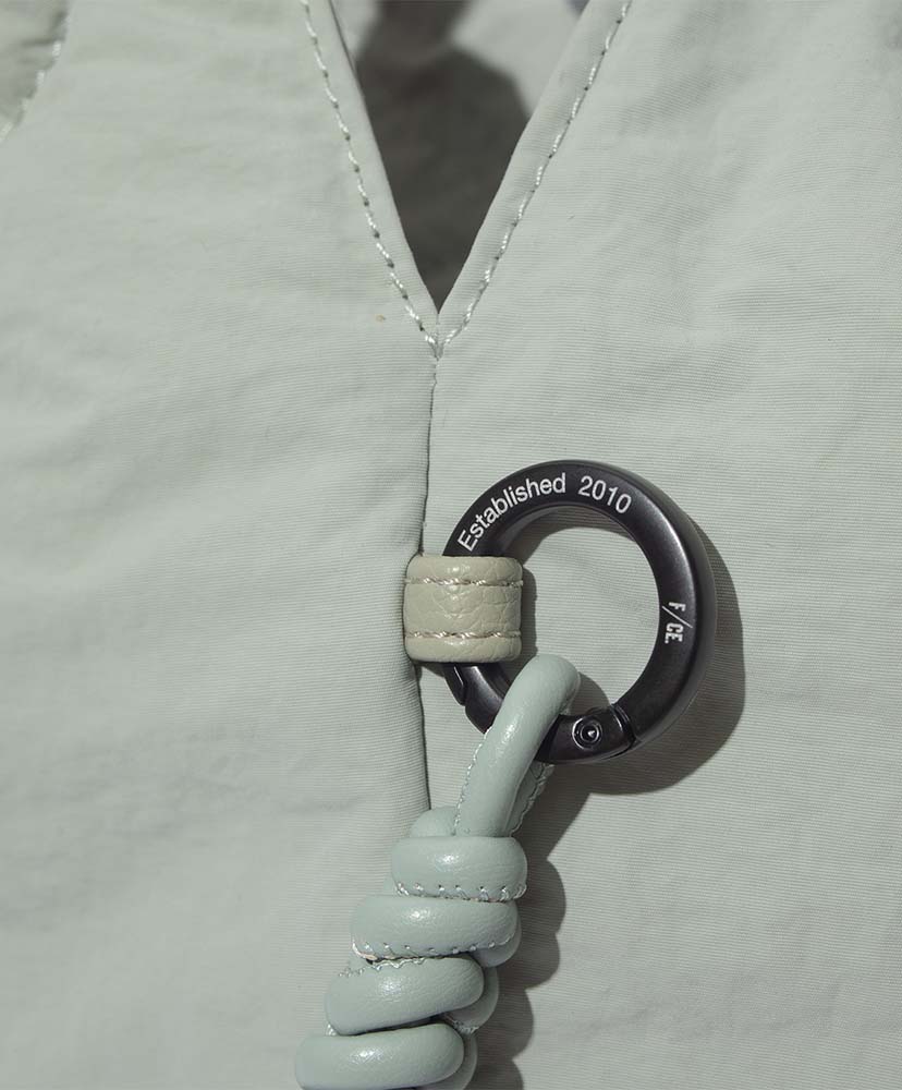 Paper Nylon Shoulder Tote Mint Green/ミントグリーン F