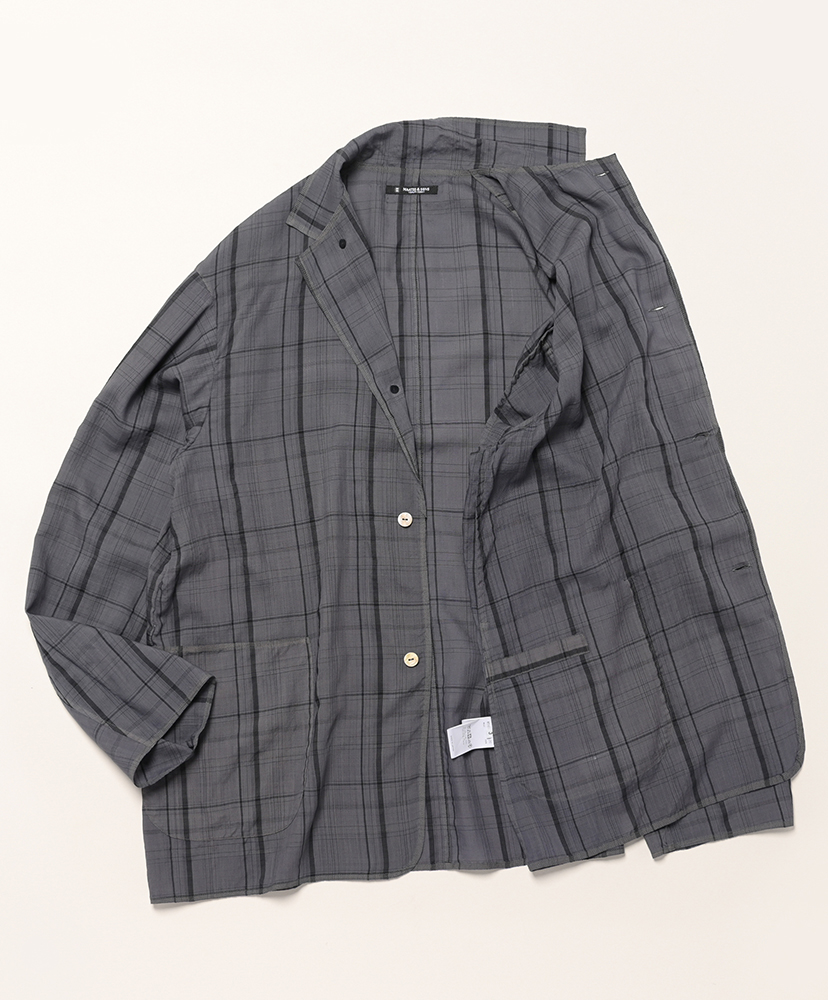折って折ってJACKET HWOOL CHECK Charcoal/チャコール 1(MEN)
