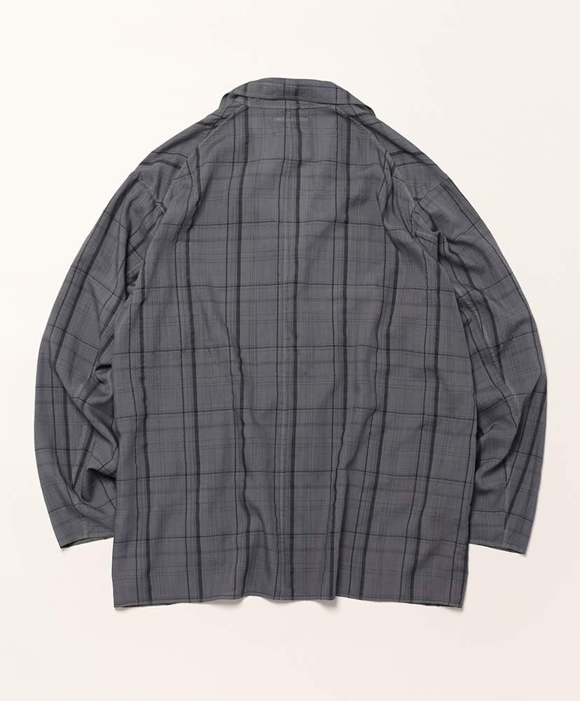 折って折ってJACKET HWOOL CHECK Charcoal/チャコール 1(MEN)