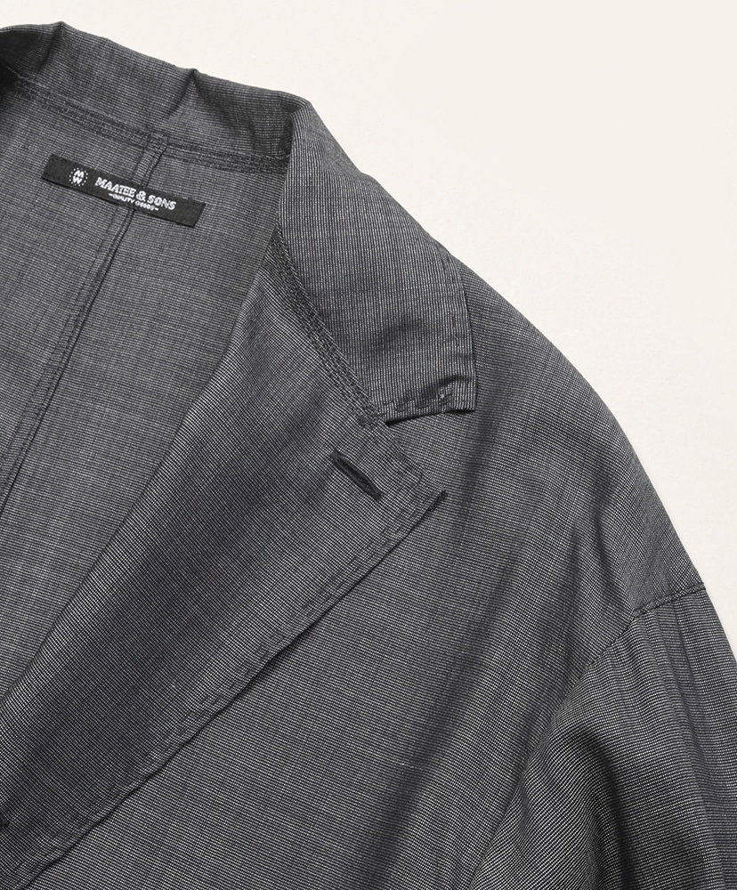 折って折ってJACKET HWOOL SILK Navy Pin/ネイビーピン 1(MEN)