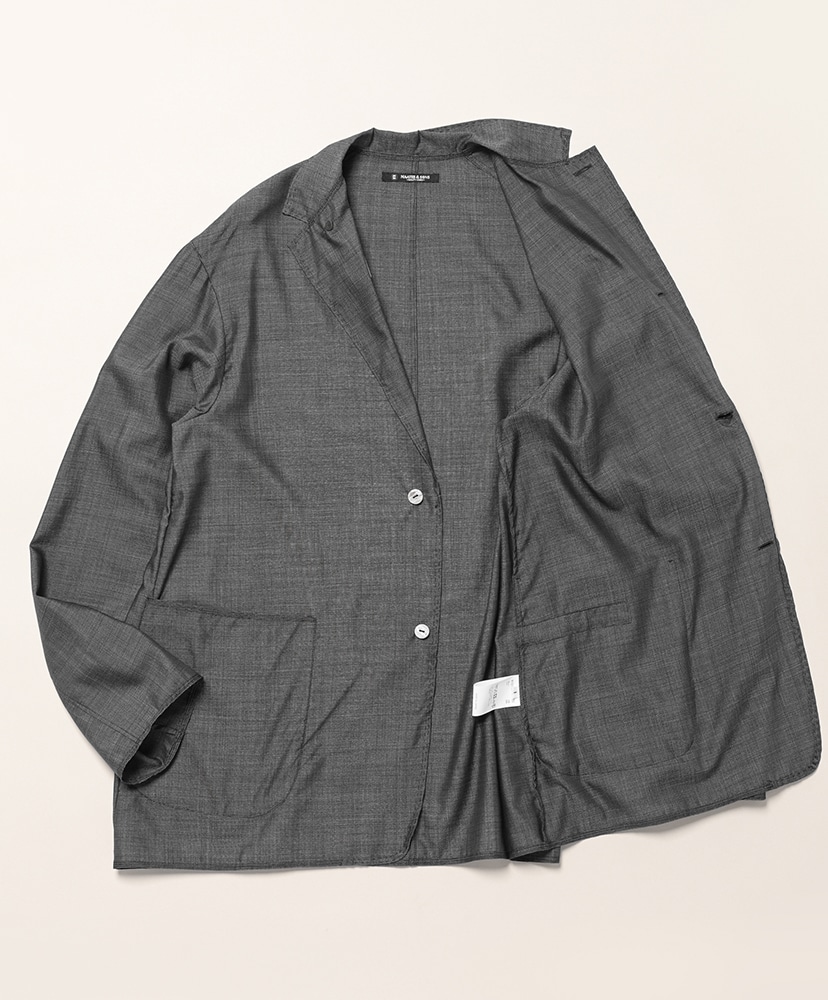 折って折ってJACKET HWOOL SILK Navy Pin/ネイビーピン 1(MEN)