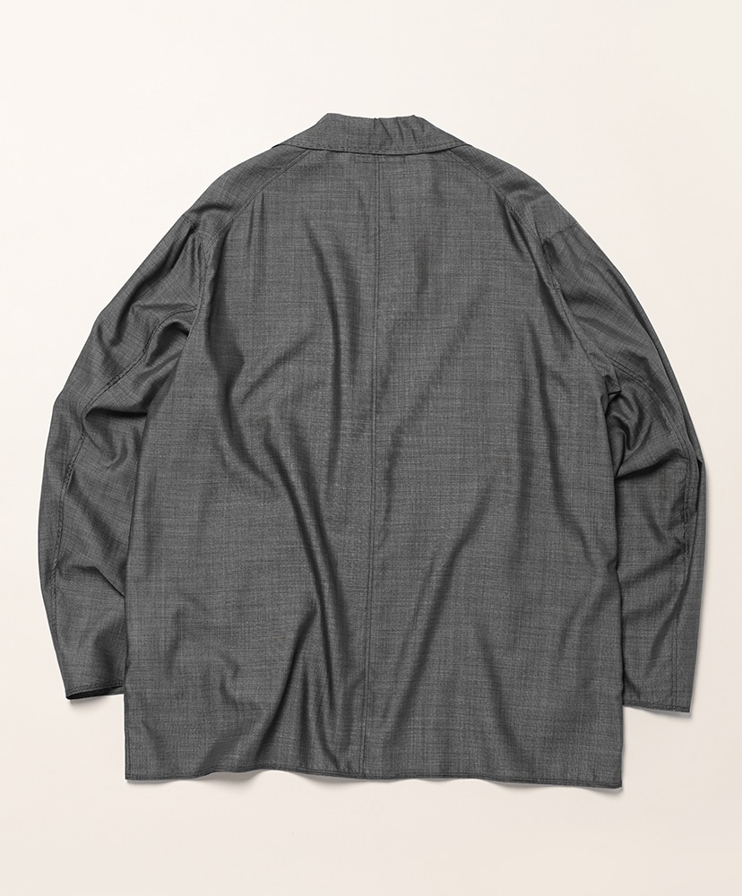 折って折ってJACKET HWOOL SILK Navy Pin/ネイビーピン 1(MEN)