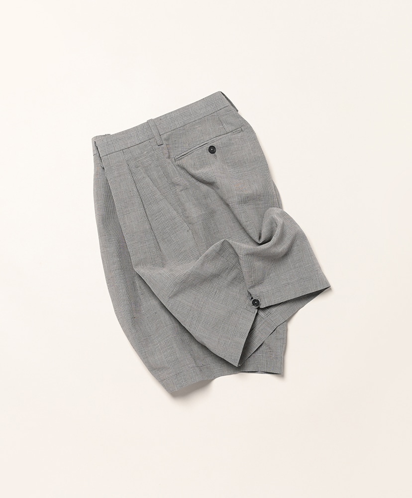 Short Trouser /強撚R,LI,PE Glen Check/グレンチェック 1(MEN)