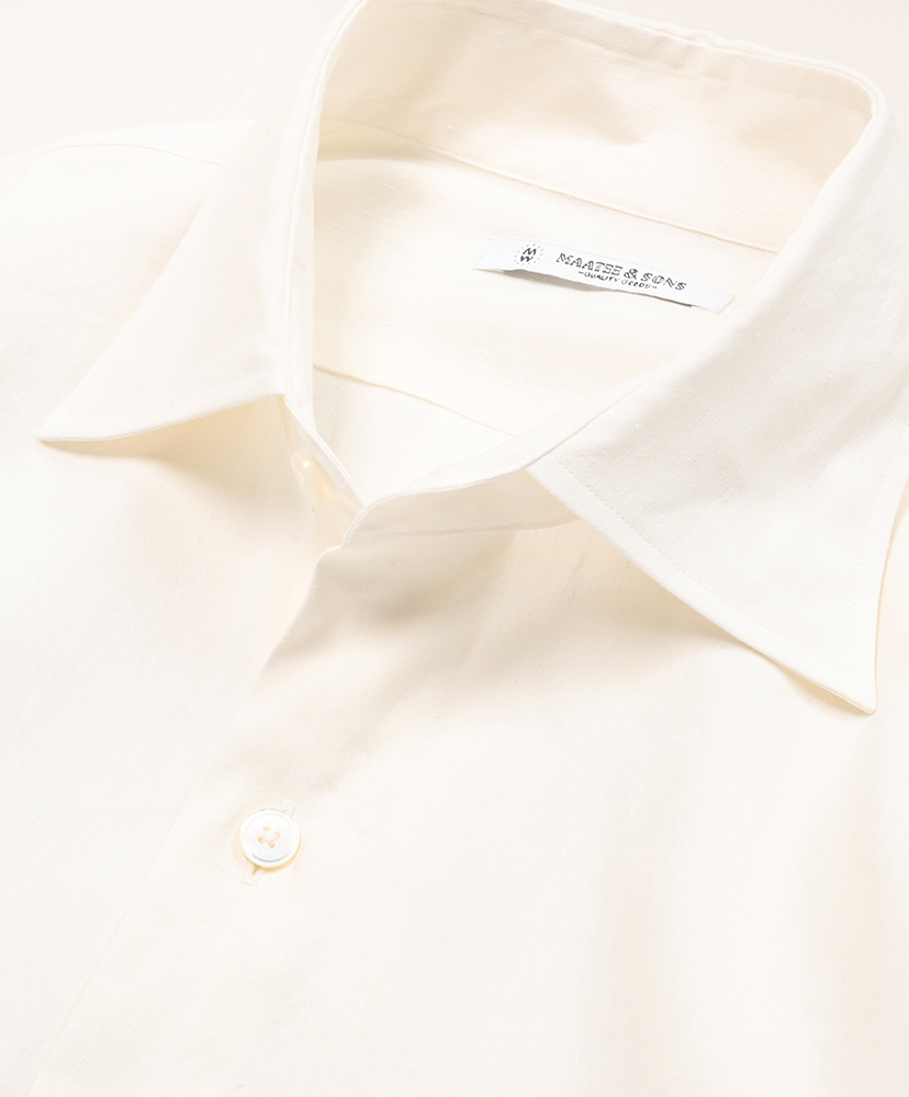 SEMI WIDE SPREAD SHIRTS 極HEMPSILK White/ホワイト 1(MEN)