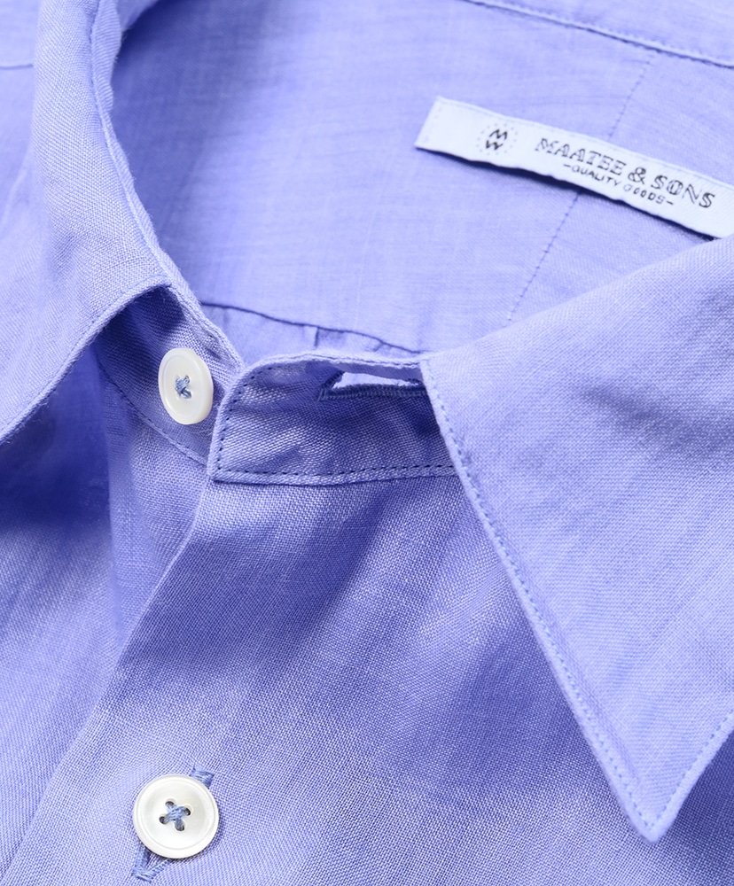 Short Point Ramie Shirts Blueberry/ブルーベリー 1(MEN)