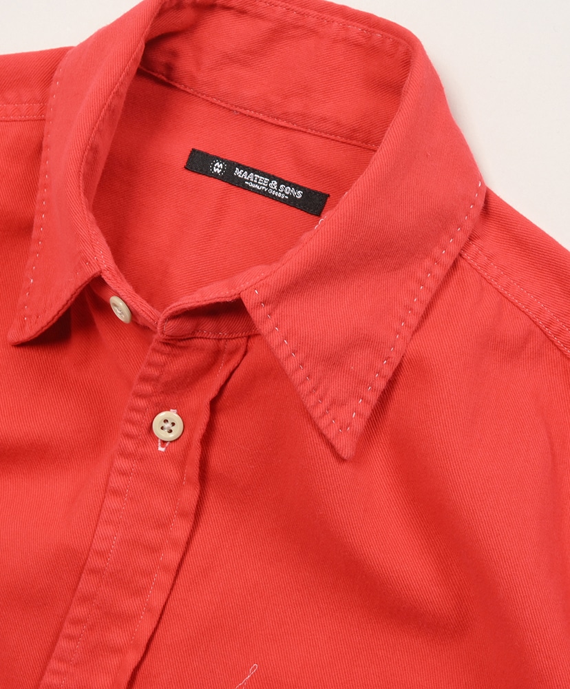 WORK SHIRTS COTTON VINTAGE Red/レッド 1(MEN)