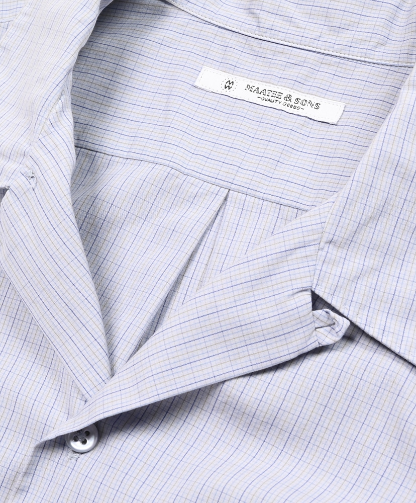S/S Handkerchief Shirts Tattersall くすんだPurple/くすんだ パープル 1(MEN)