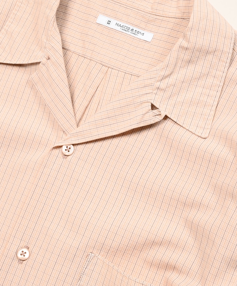 S/S Handkerchief Shirts Tattersall Sakura/サクラ 1(MEN)