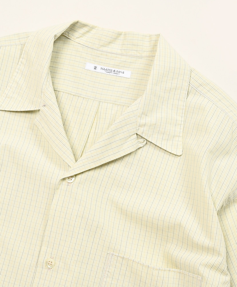 S/S Handkerchief Shirts Tattersall Yellow/イエロー 1(MEN)
