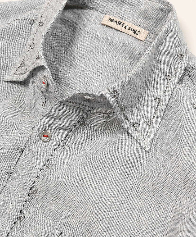 Gupta Embroidary Gray Chambray/グレーシャンブレー 1(MEN)