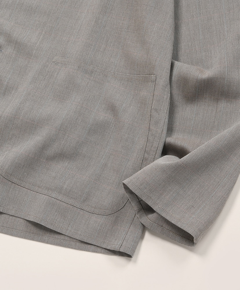 SHIRTS JACKET / シャークスキンPANE M Gray/ミディアムグレー 1(MEN)