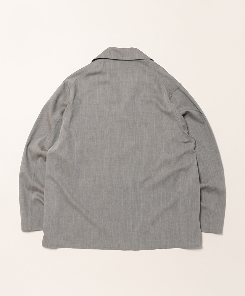 SHIRTS JACKET / シャークスキンPANE M Gray/ミディアムグレー 1(MEN)