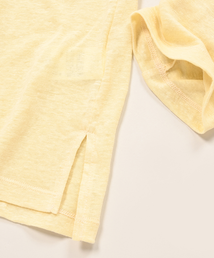 L/S BOAT TEE LINEN 天竺 Light Yellow/ライトイエロー 1(MEN)