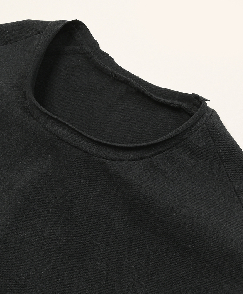 S/S French Seam Tee SUVIN天竺 Black/ブラック 1(MEN)