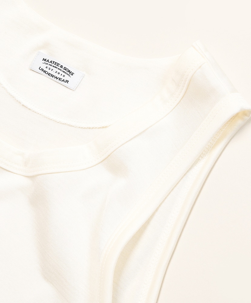 Tank Top Silk White/ホワイト 2(MEN)
