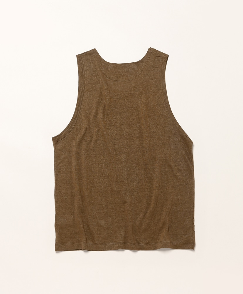 Tank Top Linen Khaki/カーキ 2(MEN)