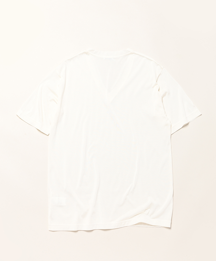 V NECK TEE SILK V White/ホワイト 1(MEN)