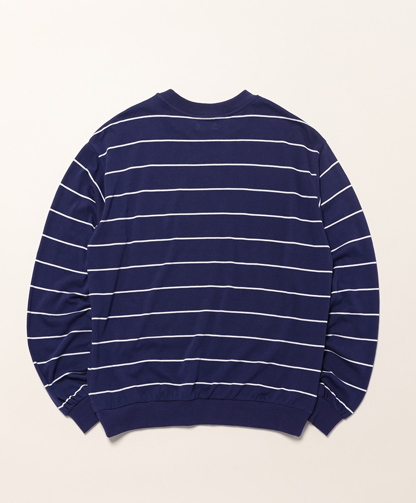 L/S BORDER TEE WOLF Navy White/ネイビーホワイト 1(MEN)