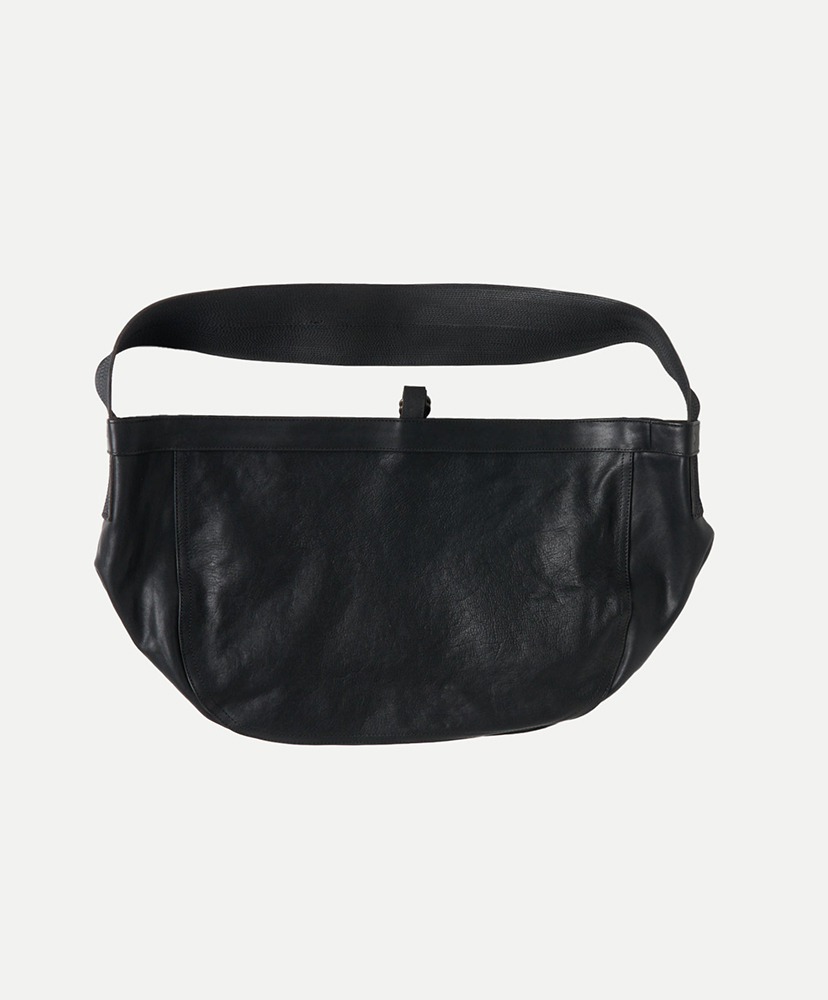 Lot.004 NewsBoy  Bag - Leather Black/ブラック OS